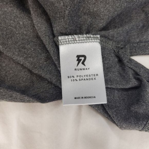 Runway Quick Dry Moisture Wicking Tank, Gray, Size L 12/14 - Picture 7 of 10
